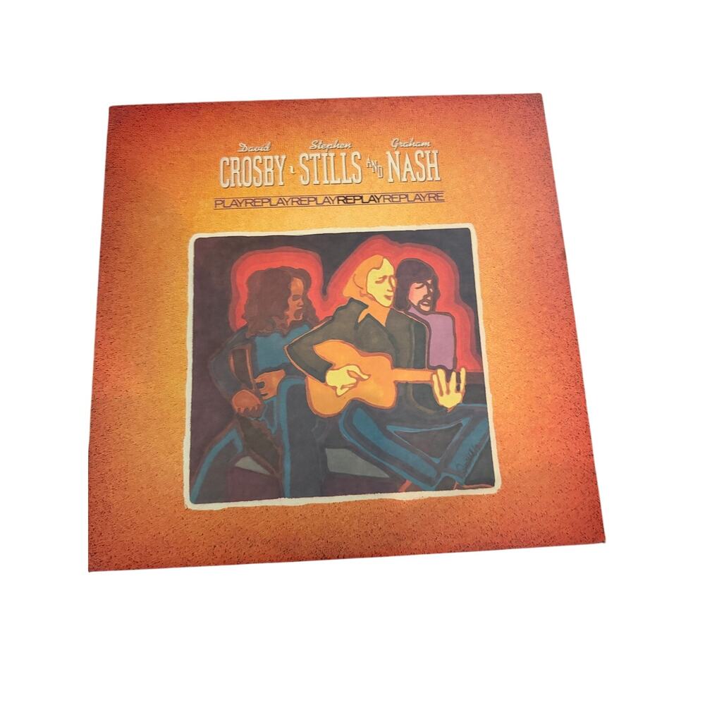 Crosby, Stills & Nash Replay Vinyl LP 1980 First Pressing Record Album
